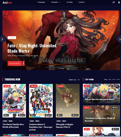 Gaming-Anime-Website-Template-For-ASPNET-MVC