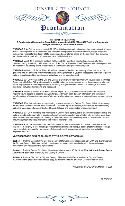 Denver Proclamation