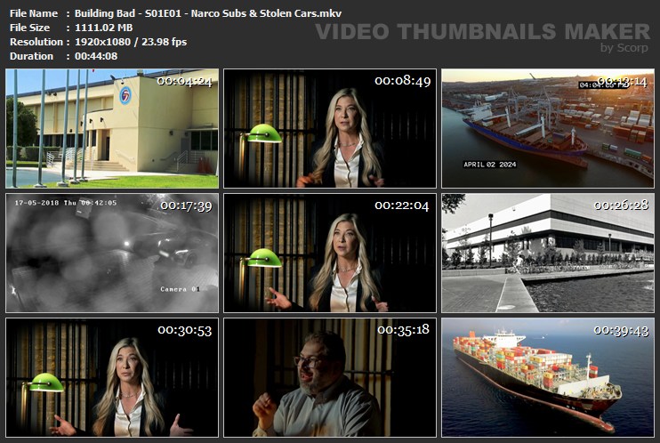 Building Bad - S01E01 - Narco Subs & Stolen Cars.mkv