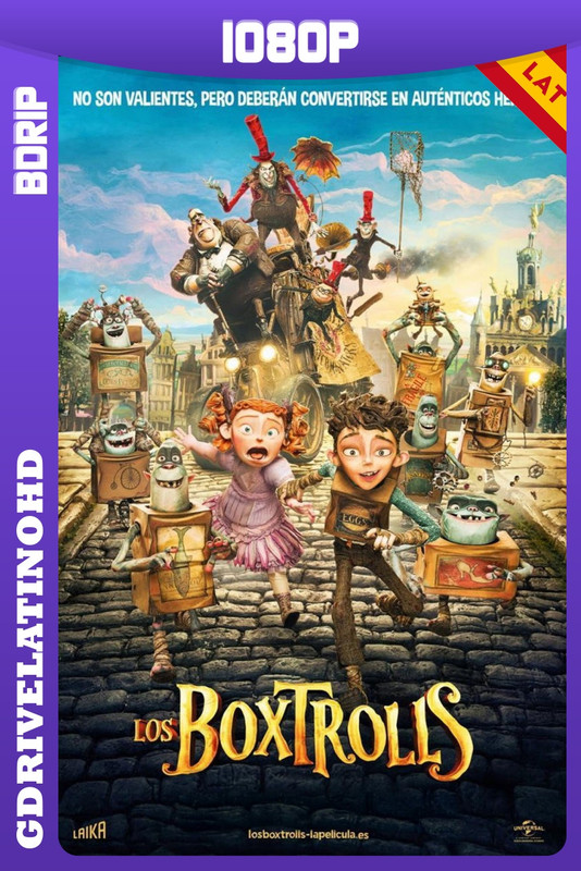 Los Boxtrolls (2014) BDRip 1080p Latino-Inglés