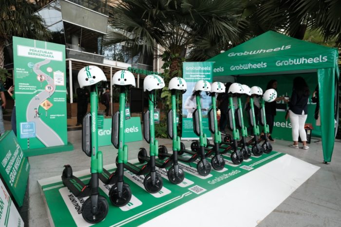 Peluncuran GrabWheels bersama Sinar Mas Land di BSD City pada 9 Mei 2019. 