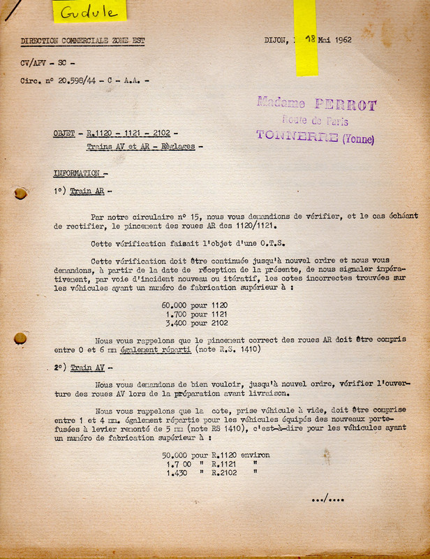 1962-05-18 - R4 - réglage TAV TAR p1