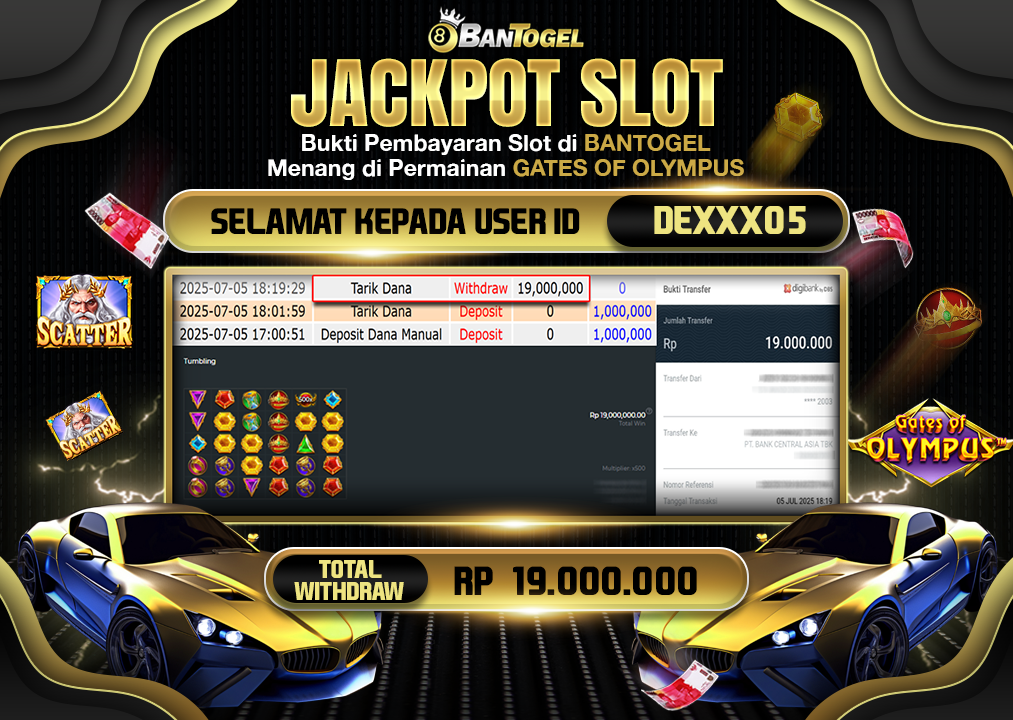 BUKTI JACKPOT LUNAS BANTOGEL