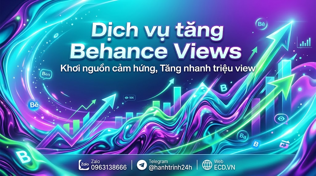 tăng behance views an toàn cho creative
