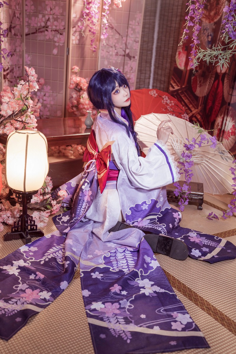 艾西Aiwest 雷电将军Cosplay写真图集 原神角色高清美图 30P (346.6M)插图2