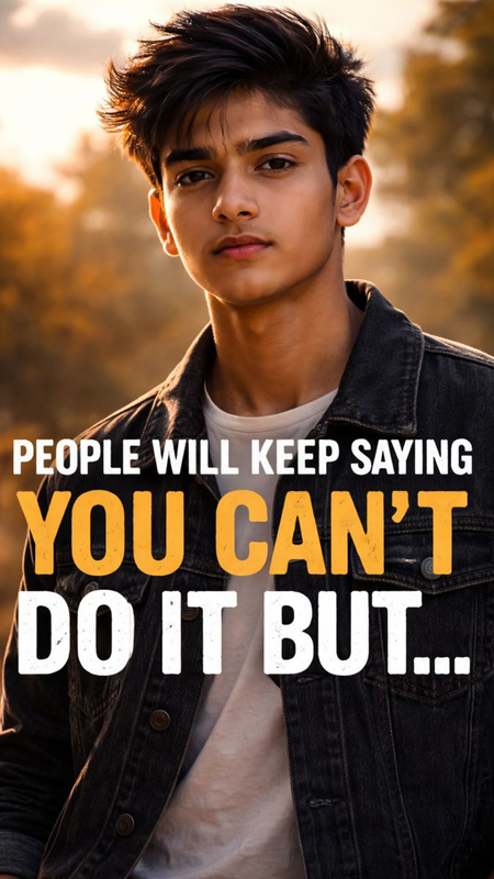 People will keep saying you con t do it pdf