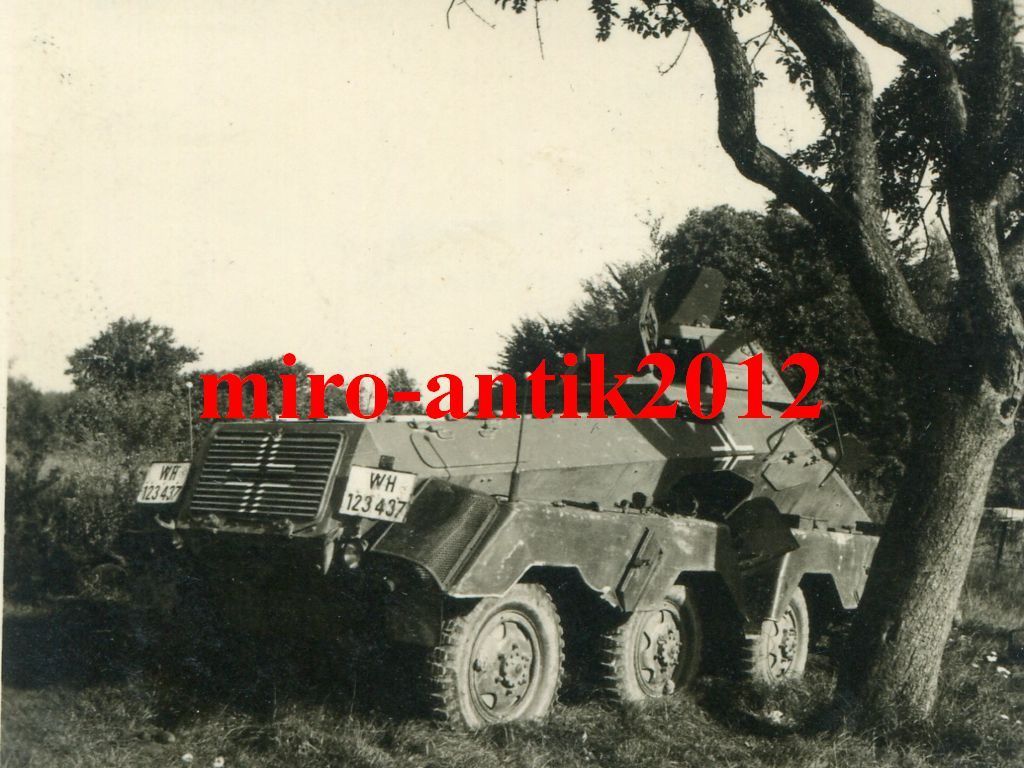 Foto, Wehrmacht, 8-Rad Panzerspähwagen, WH-12343