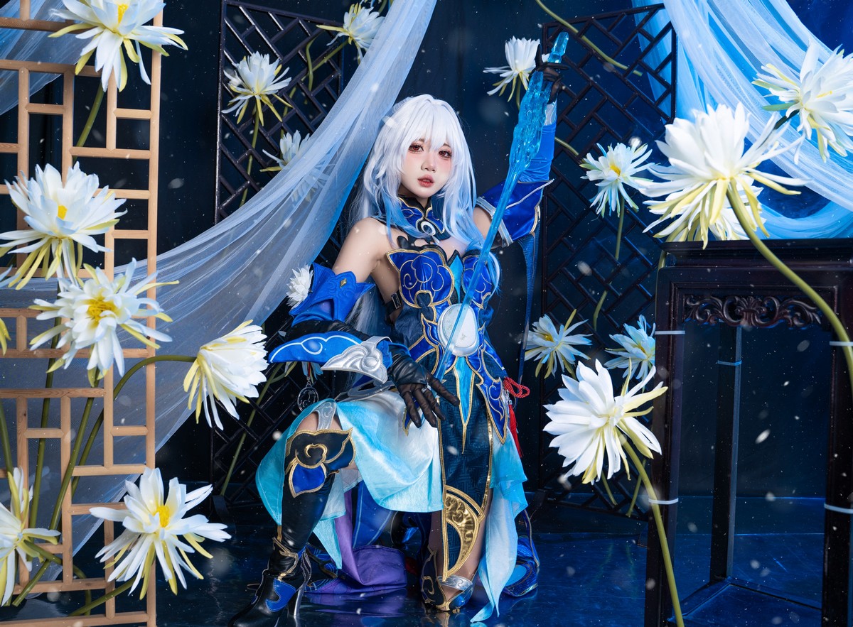 PoppaChan Jingliu Cosplay (Honkai Star Rail) – 40 Photos 344MB插图4