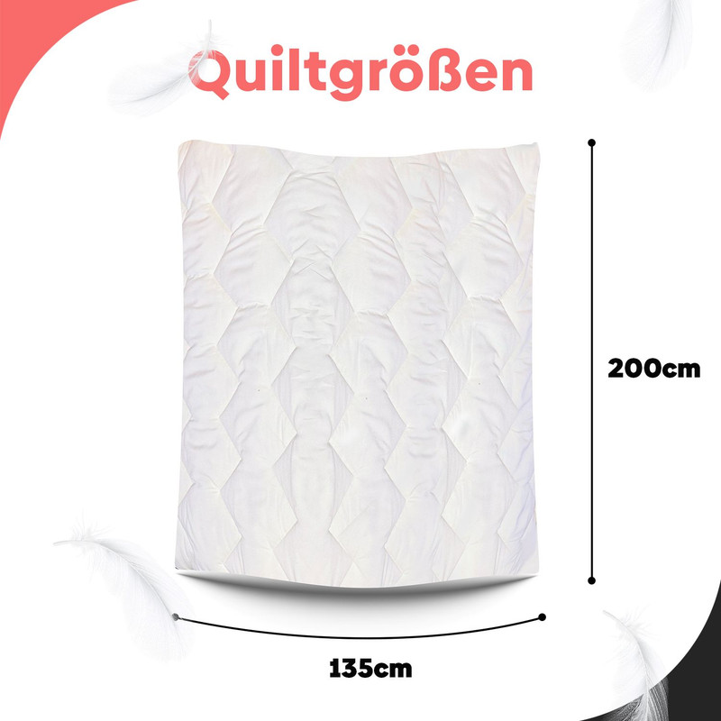 EVE Textile® Decke Bettdecke Steppbettdecke Ganzjahresdecke Zudecke Duvet Weich - Bild 11 von 12