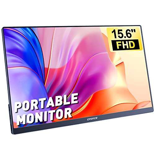 Amazon: c-force Monitor, 15.6 pulgadas FHD 1080P USB C HDMI 
