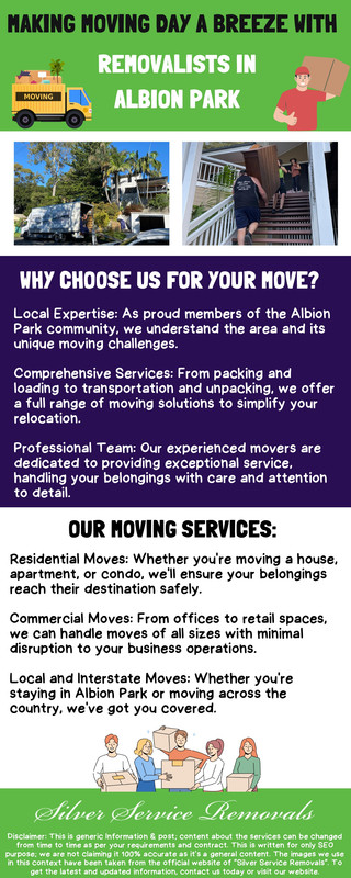 Making Moving Day a Breeze with Removalist in Albion Park