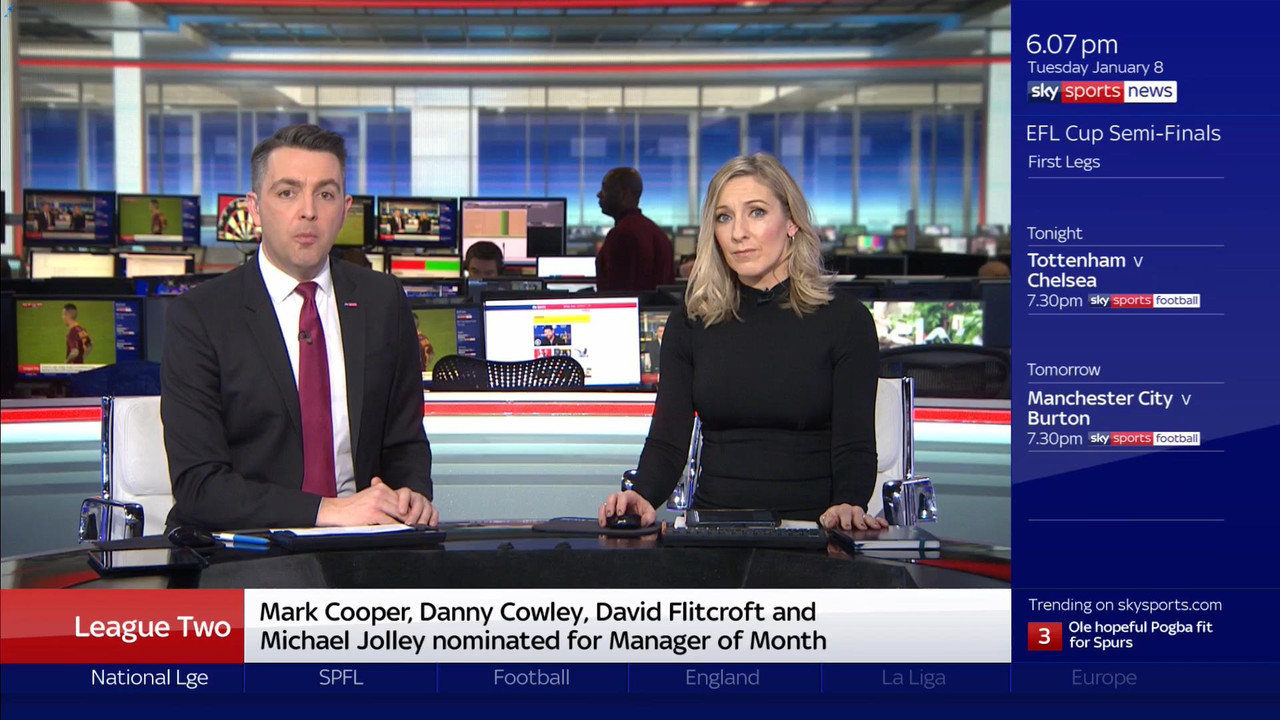 08 January - 18.00.00 - Sky Sports News At 6 2019. A comprehensi