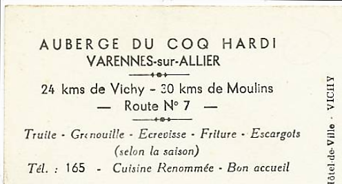 Coq hardi ouest verso