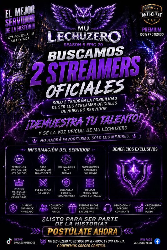 🦉STREAMERS OFICIALES!🦉