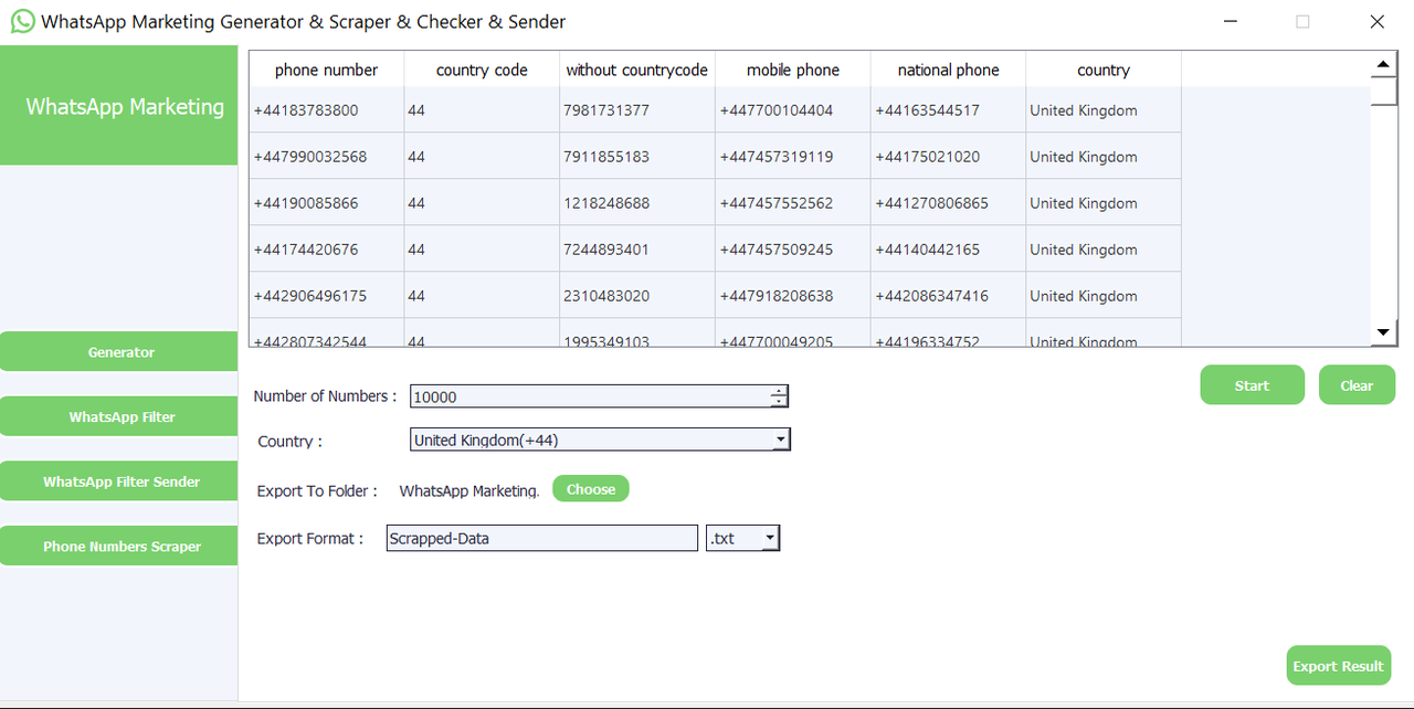 Generator Features