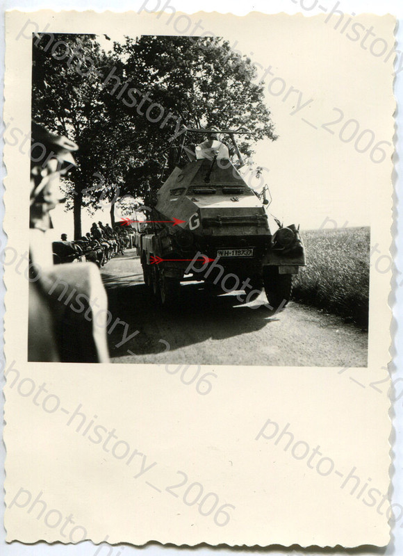 orig. Foto Frankreich Panzerspähwagen 8-Rad Sd.K