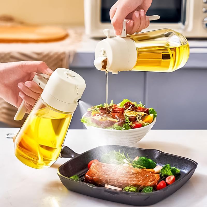 2-in-1 Dual-Function Oil Spray and Pour Jug