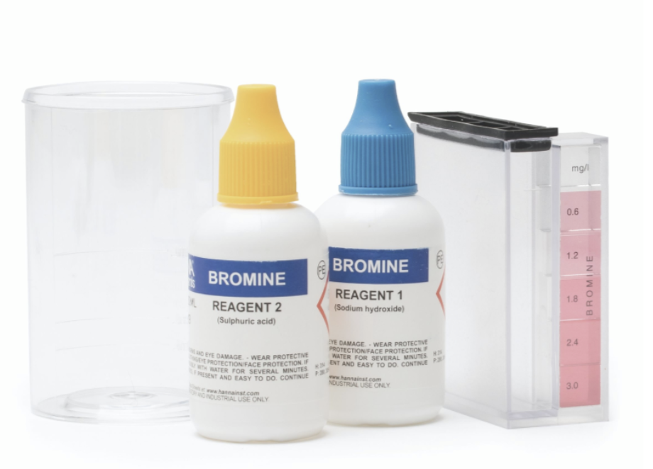 ¿Qué medidores se recomiendan para control de bromo, cloro libre y total en aguas de piscinas y potables?