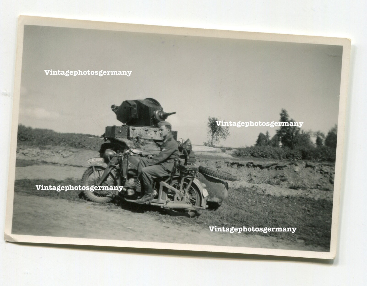 Foto Russland erbeuteter Amerikanischer Panzer M3 Stuart US USA Lend Lease