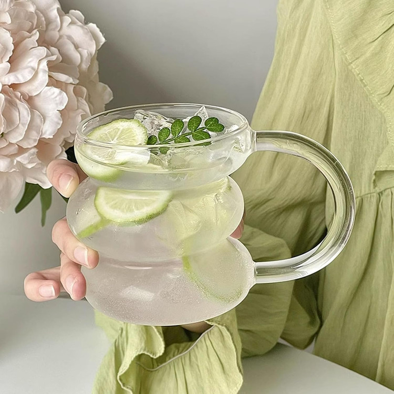 Three-Layer Stacked Glass Cup (430ml)
