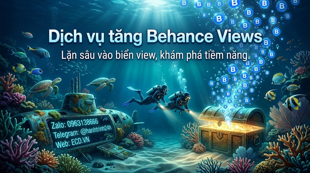tăng behance views 2026 cho creative