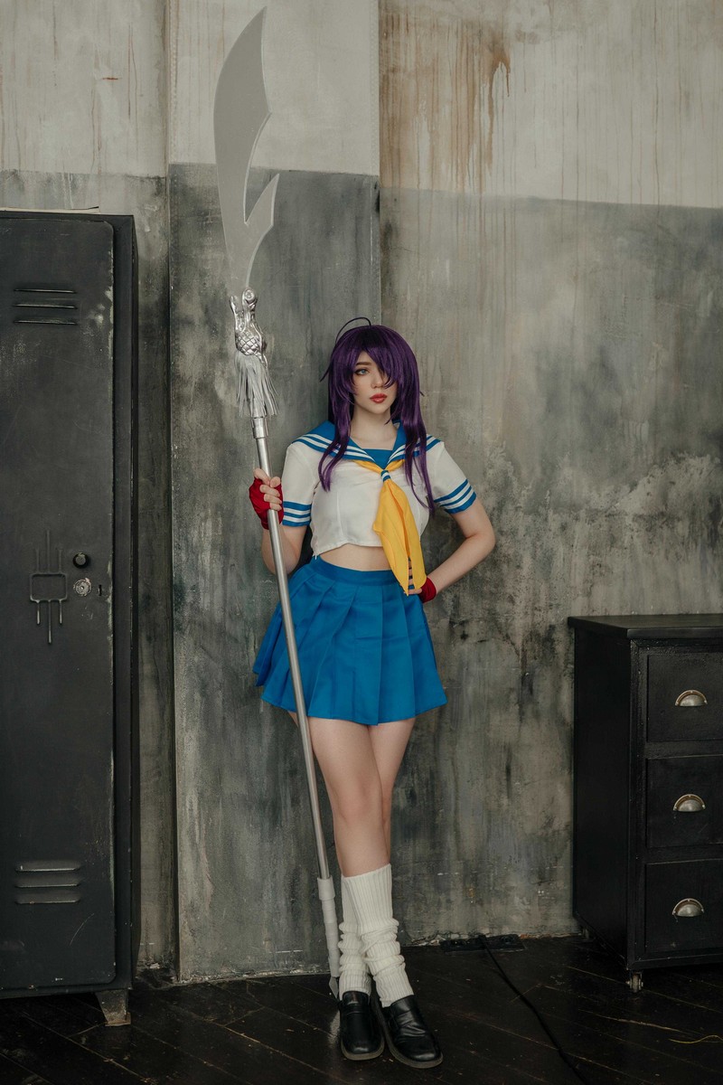 Alina Becker 关羽 Kanu Unchou Cosplay 一骑当千角色写真【59P-23.7M】插图