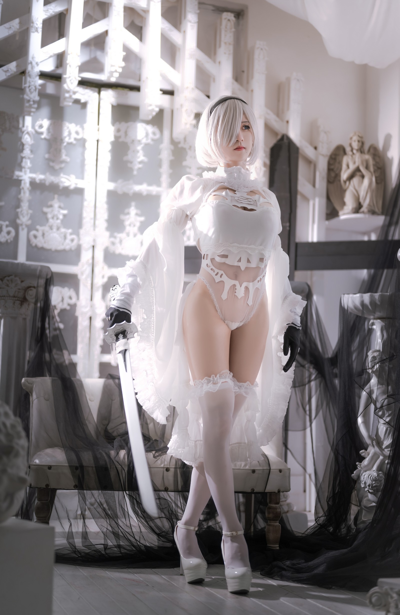 桜满三时 – 2B 花嫁 Cosplay 高清写真集（21P-367.4MB）原神主题插图7