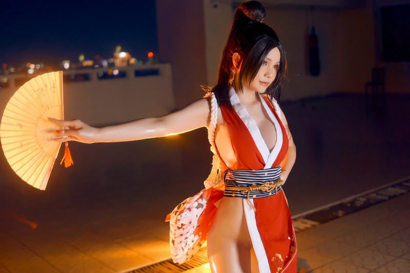 Joyce Lin2x Mai Shiranui Cosplay 性感写真集 39P插图2
