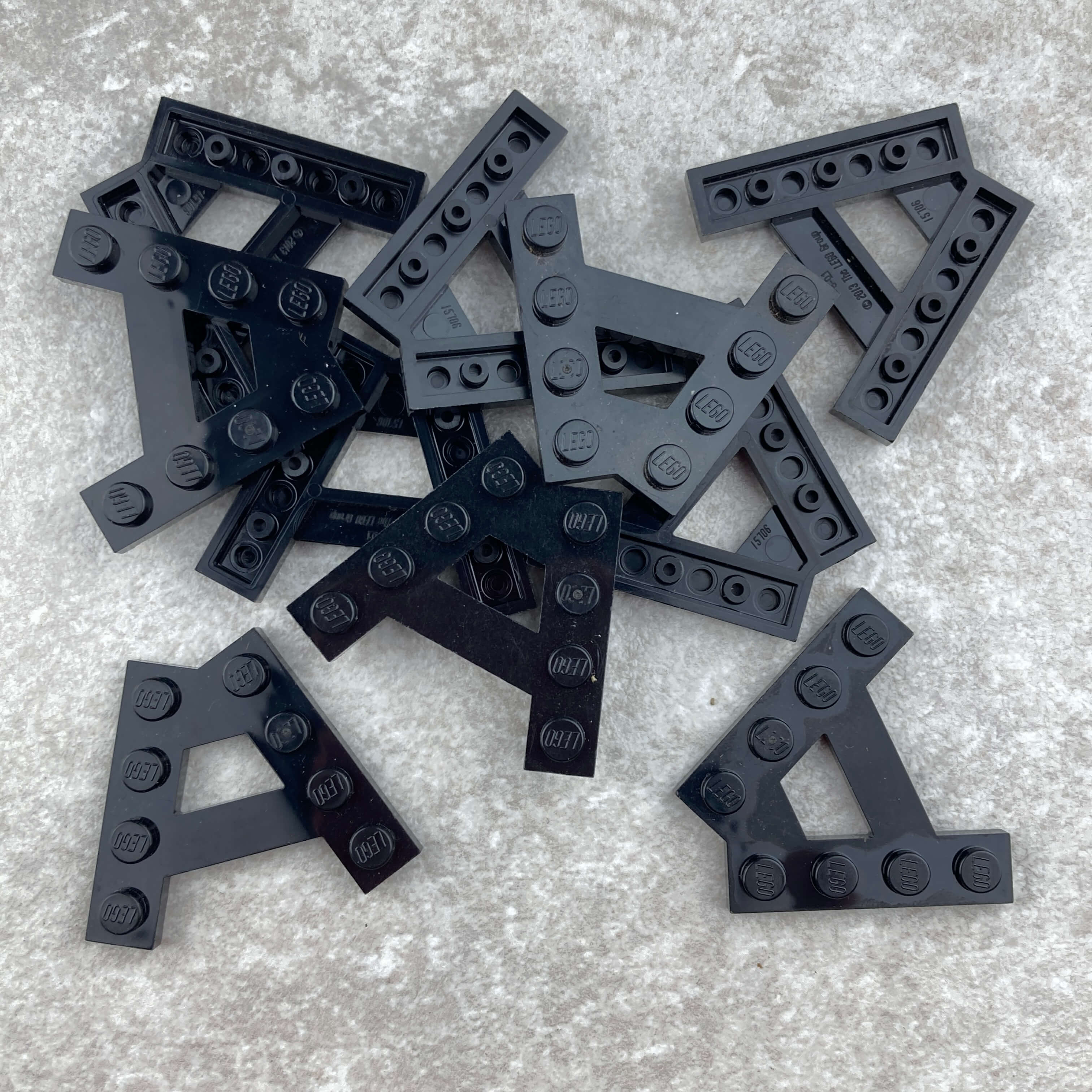 LEGO® 15706 Wedge, Plate A-Shape - BLACK (10ks) | Aukro