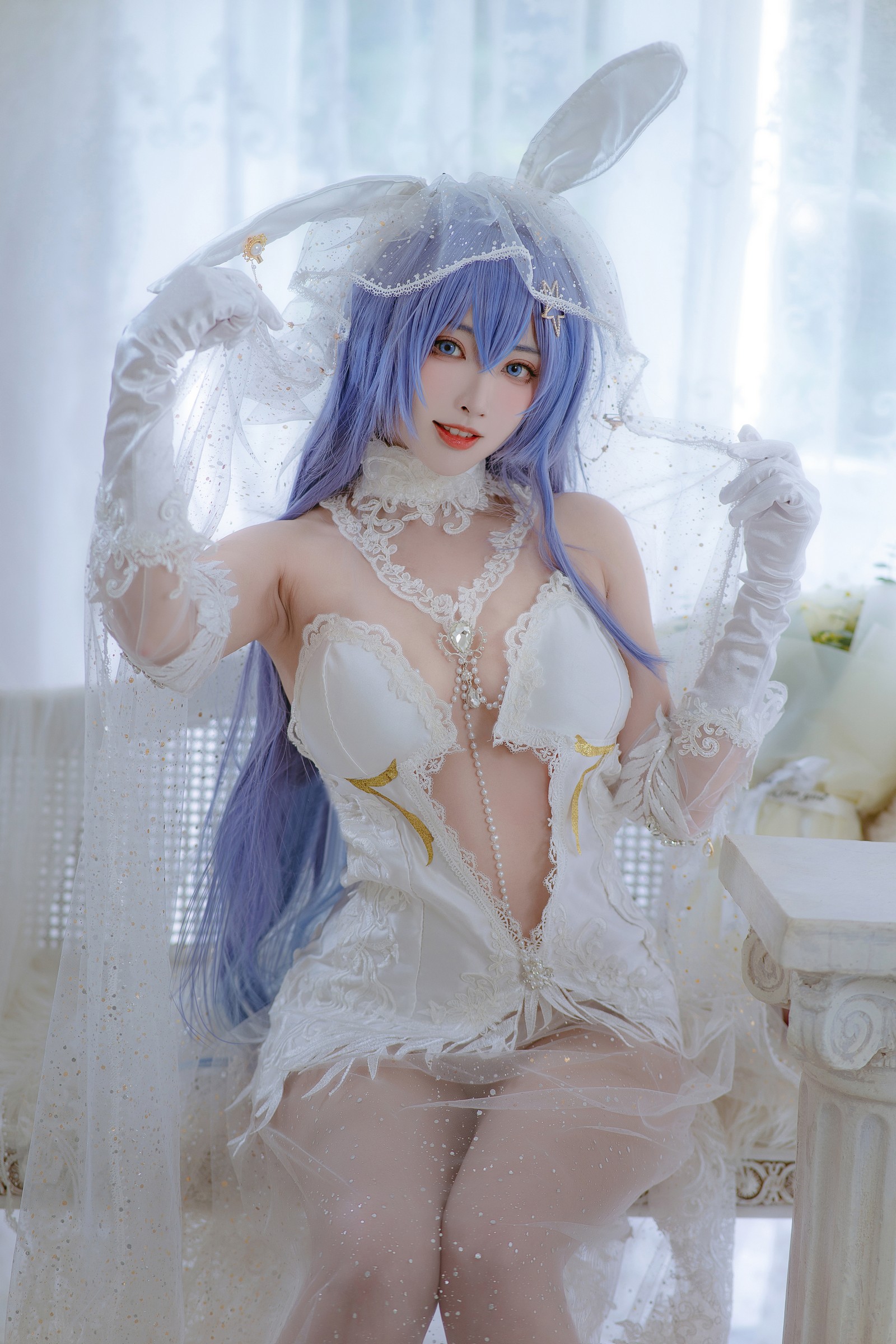 宮本桜 花园花嫁 Cosplay 写真集｜婚纱主题 高清图集（27P｜307MB）插图9