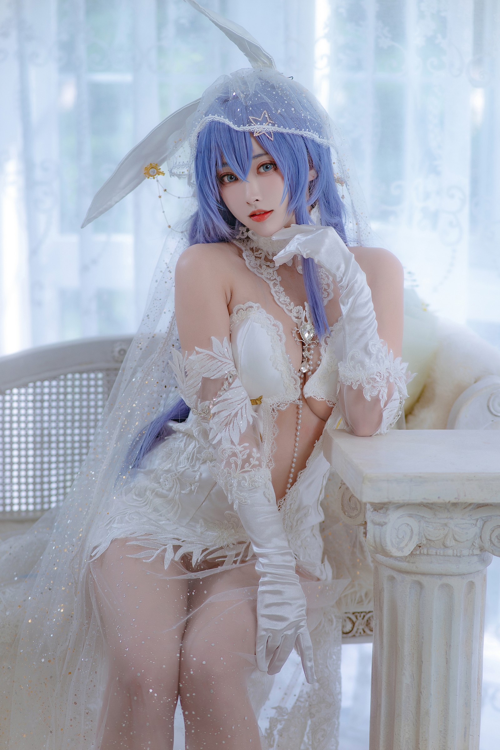 宮本桜 花园花嫁 Cosplay 写真集｜婚纱主题 高清图集（27P｜307MB）插图