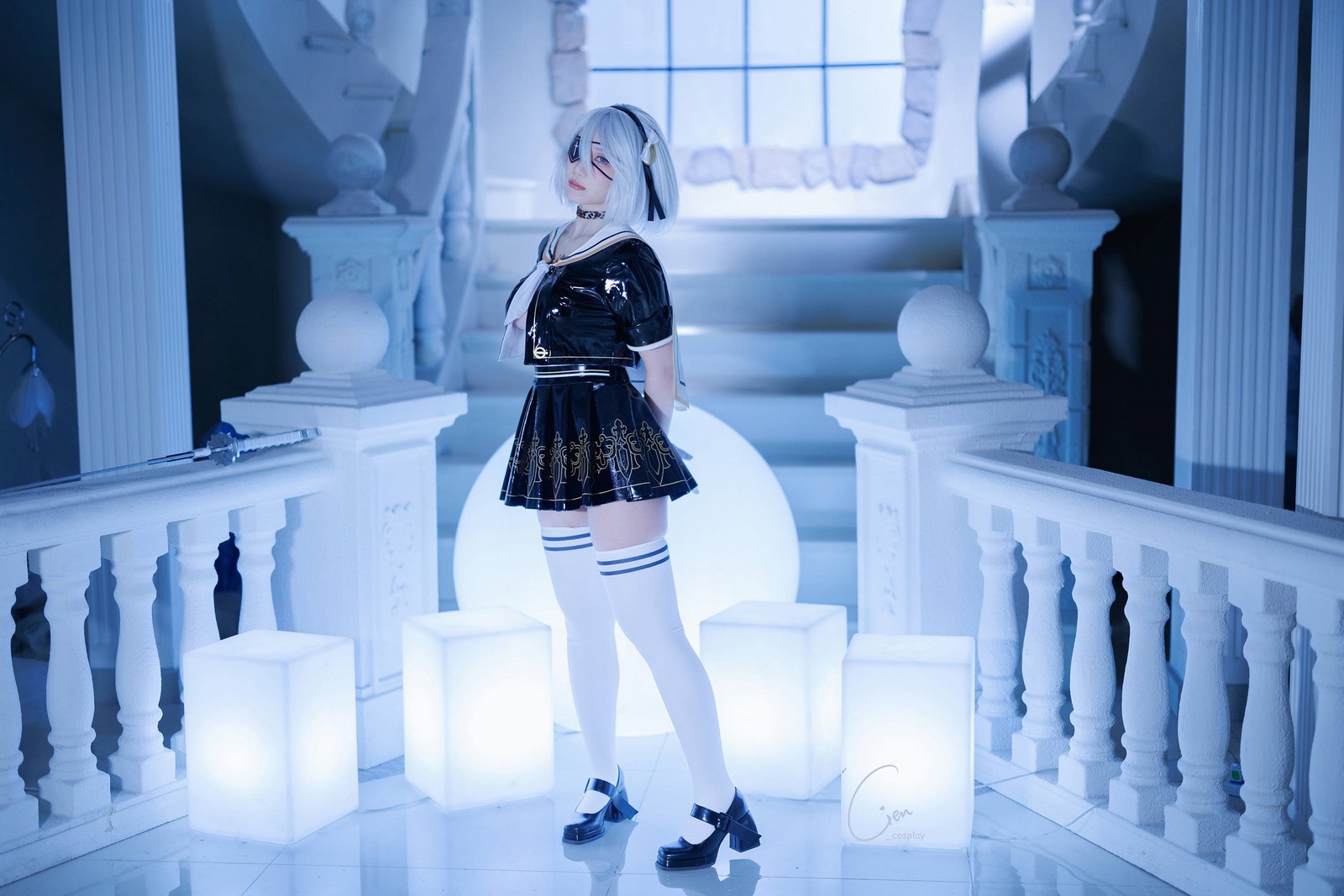 Cien恩恩 2B 尤尔哈二号B型 JK制服 Cosplay 写真（32P｜38MB）插图
