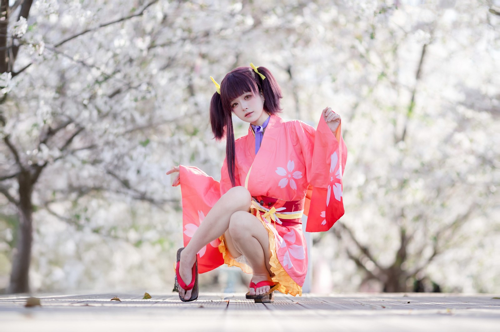 九柒喵 – 甲铁城的卡巴内瑞 无名和服 COS（34P-145M）和风主题高质写真插图9