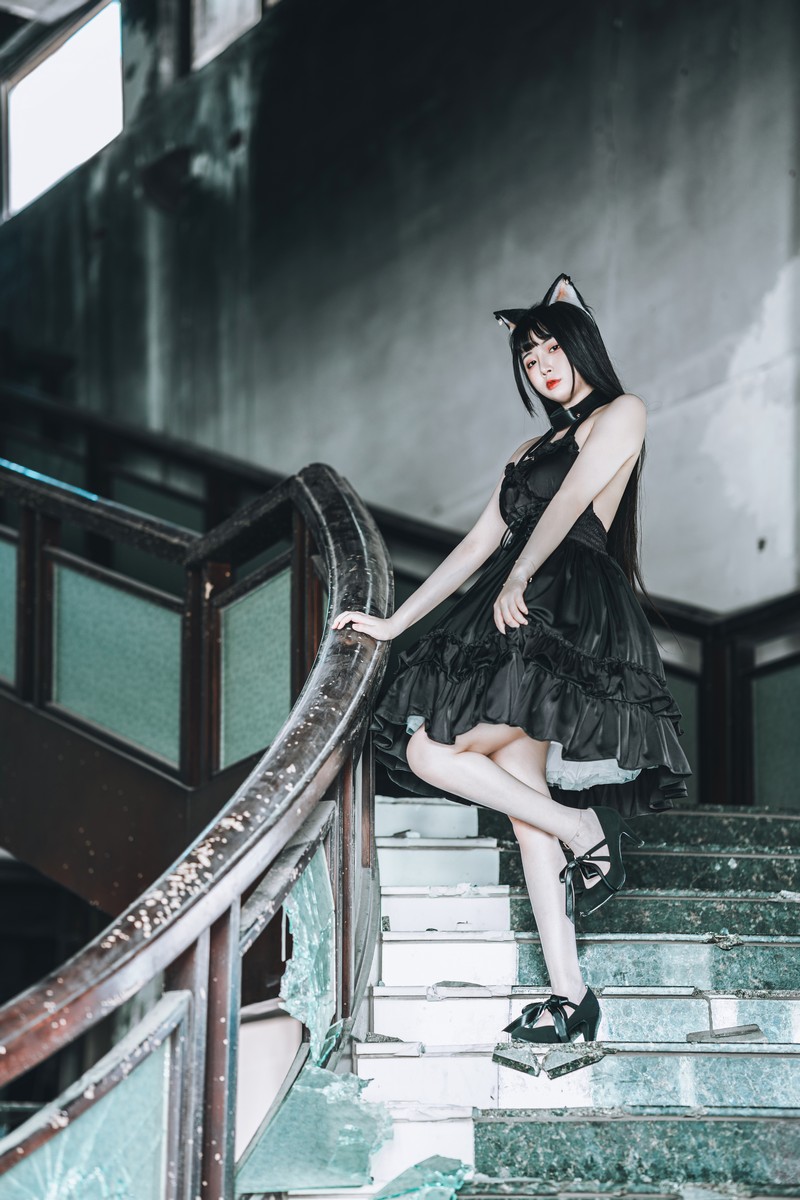 落落Raku 黑猫少女 Cosplay 写真图集 58P插图3
