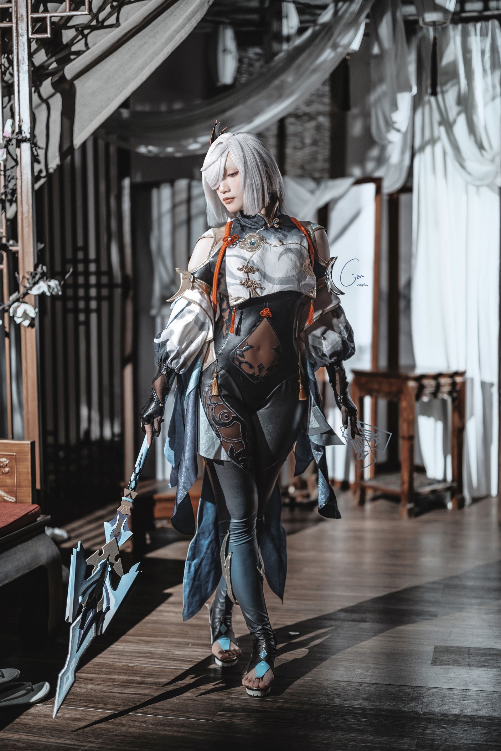 Cien恩恩 原神 申鹤 Cosplay 写真合集｜角色还原高清大图（31P｜89MB）插图8