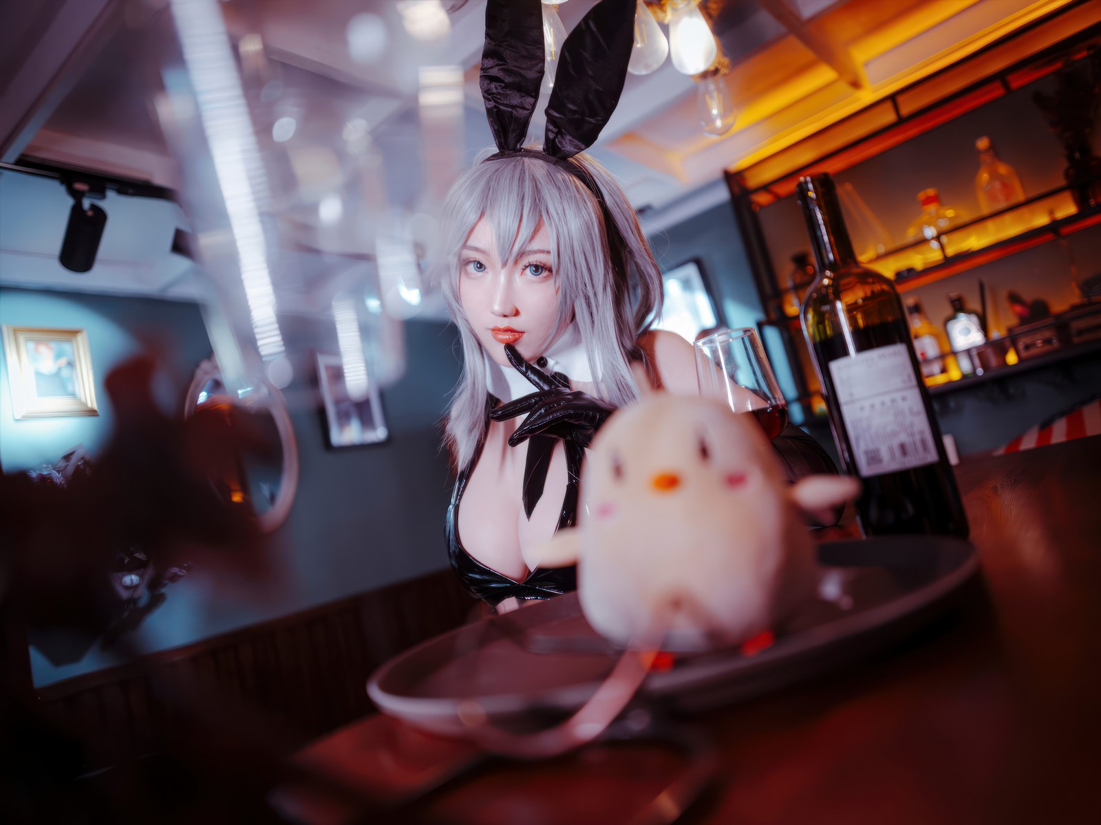 刺青Poi 北卡罗来纳 & 华盛顿 兔女郎 Cosplay｜碧蓝航线 双人写真（含隼隼子）【40P｜308MB】插图2