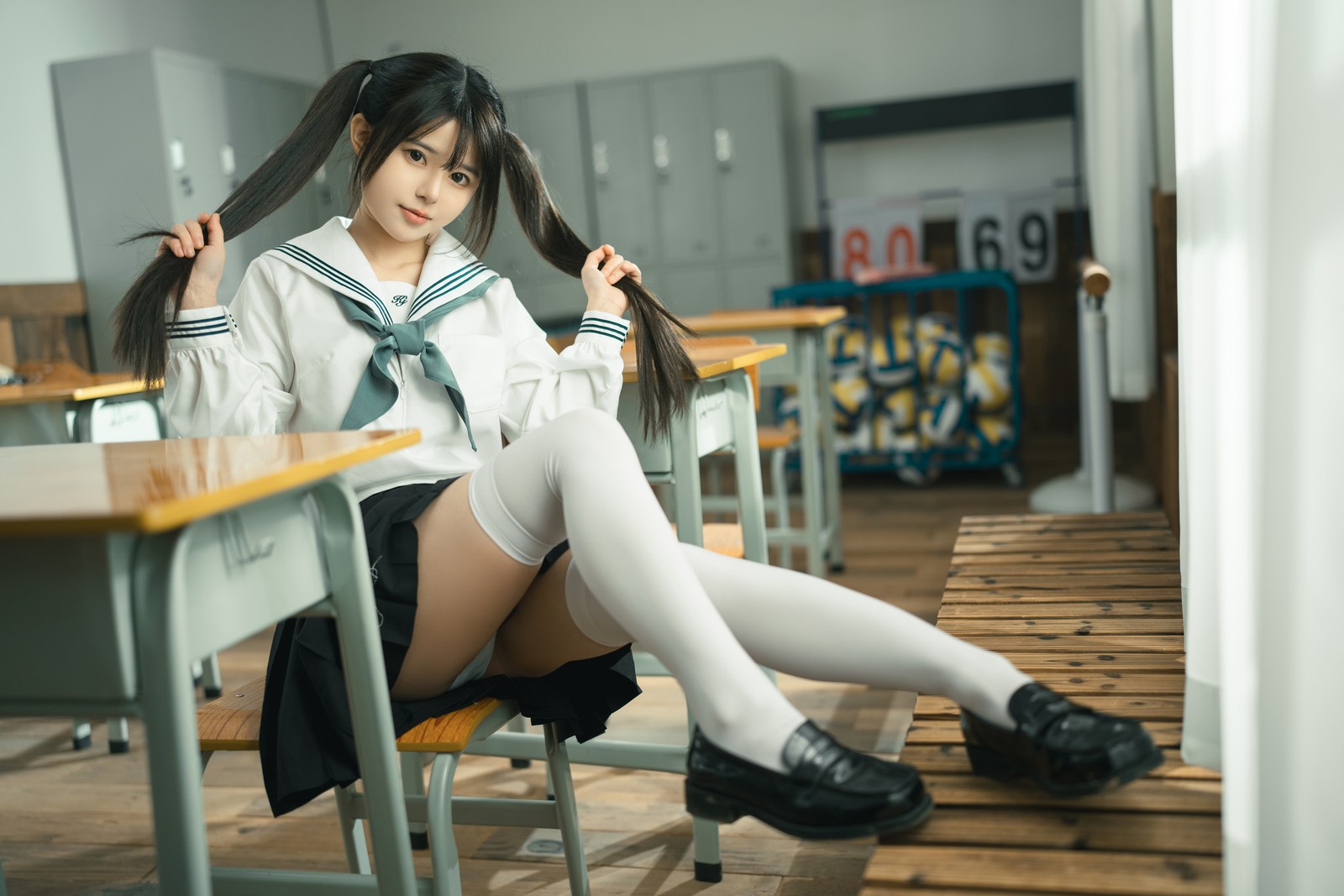 rua阮阮 授课中 教室主题 写真合集｜剧情系校园写真（57P｜855MB）插图6