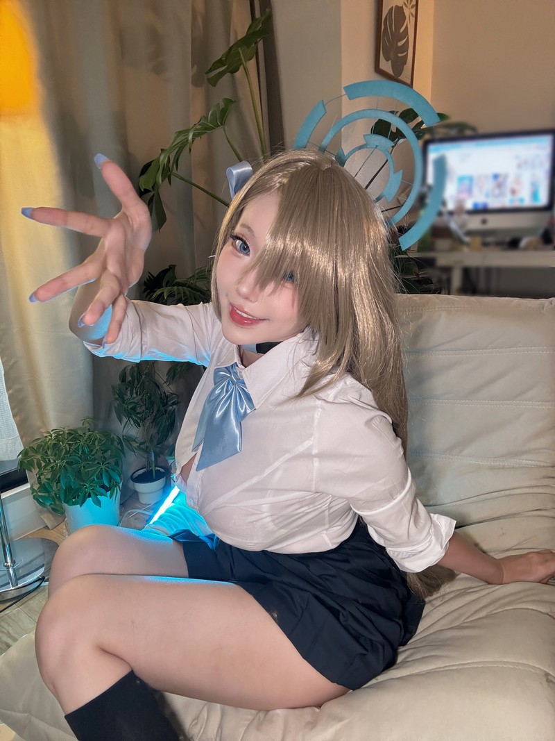 切切Celia 明日奈制服 Asuna Cosplay 自拍写真 17P+7V插图7