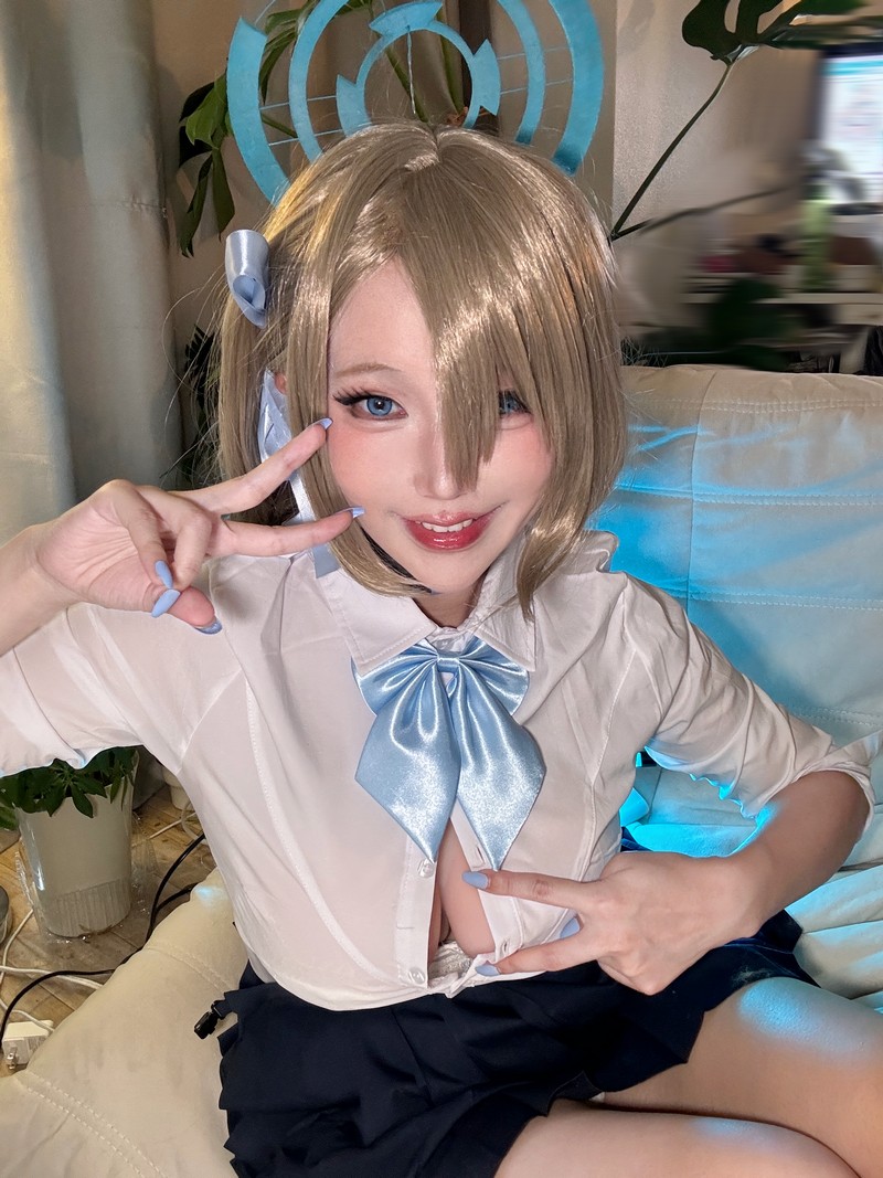 切切Celia 明日奈制服 Asuna Cosplay 自拍写真 17P+7V插图3