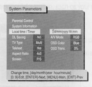 Hyundai 100IRCI Μενού Ρύθμισης Παραμέτρων