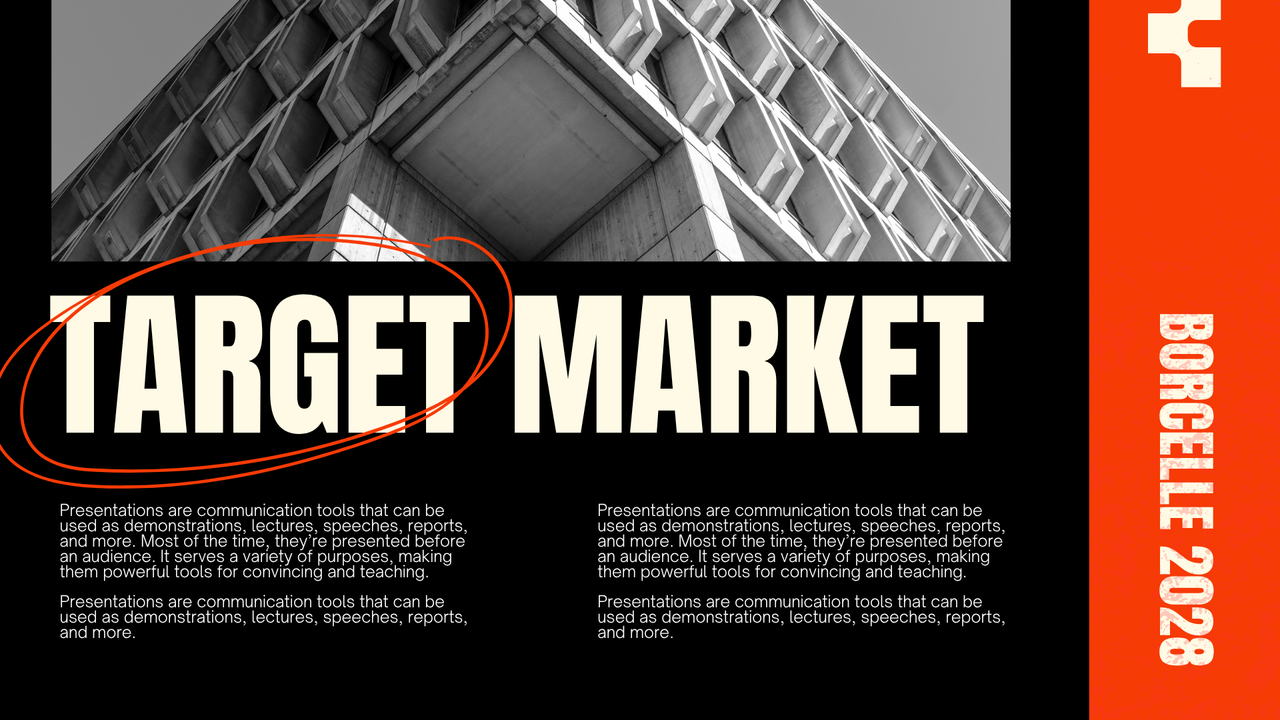 Orange and Black Bold Grunge Digital Marketing Presentation