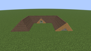 Roofing with endpieces