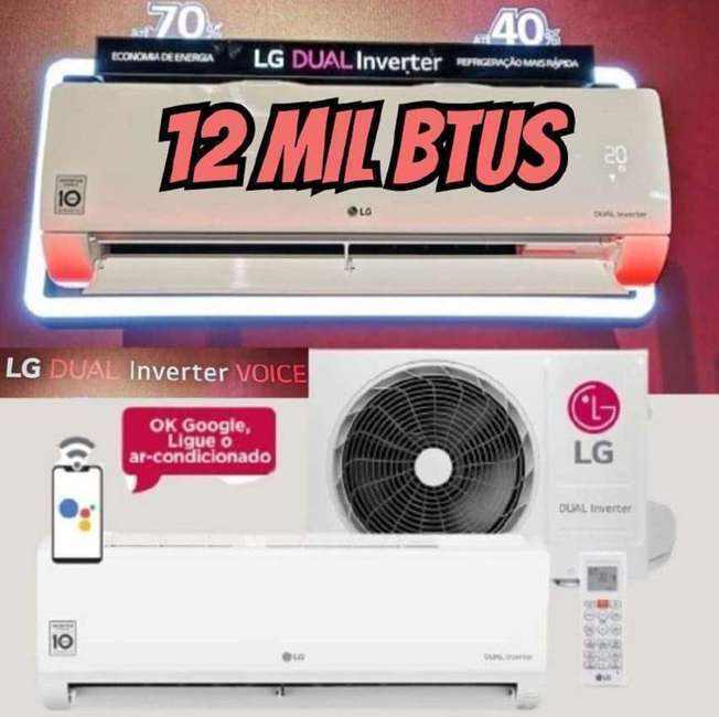 Ar Condicionado LG Voice Dual Inverter Ia 12000btu Frio 220v Cor Branco