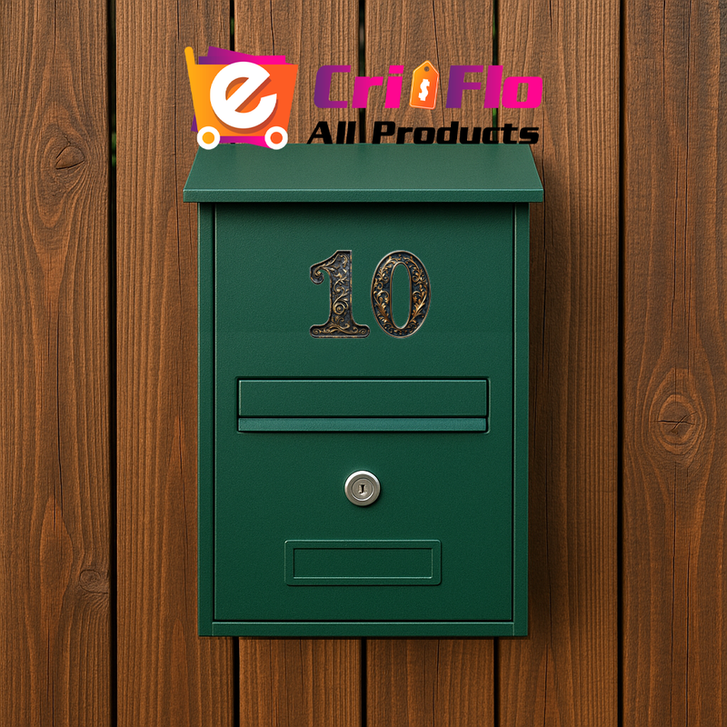 Numar cifra 10, Pentru casa, Efect 3D, Numere de usa, cutie postala, apartament, hotel, birou, camera, curte, cafenea, Autoadeziv, Cri-Flo, Culoare Negru, Inaltime 8 cm