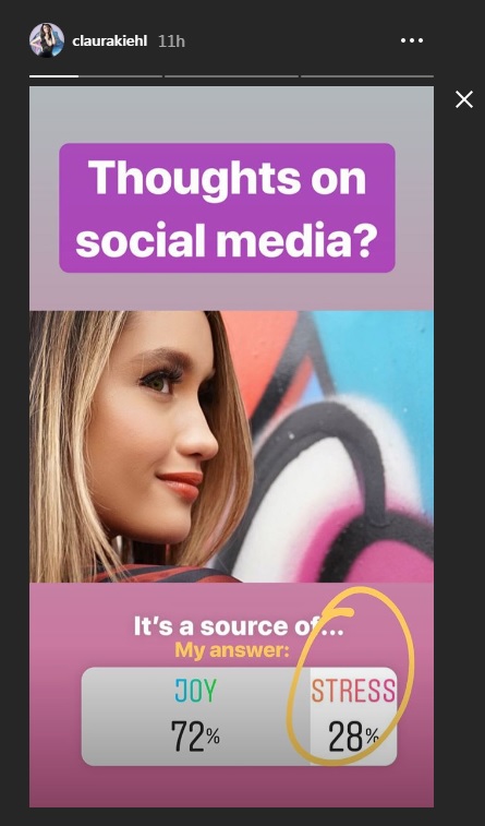 Tangkapan Layar IG Story Cinta Laura