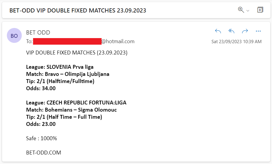 VIP DOUBLE FIXED MATCHES