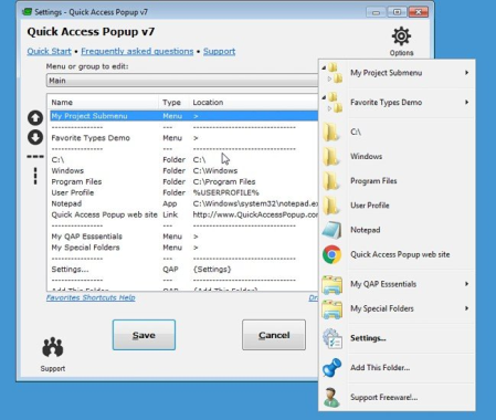 Quick Access Popup 11.5.8 Multilingual