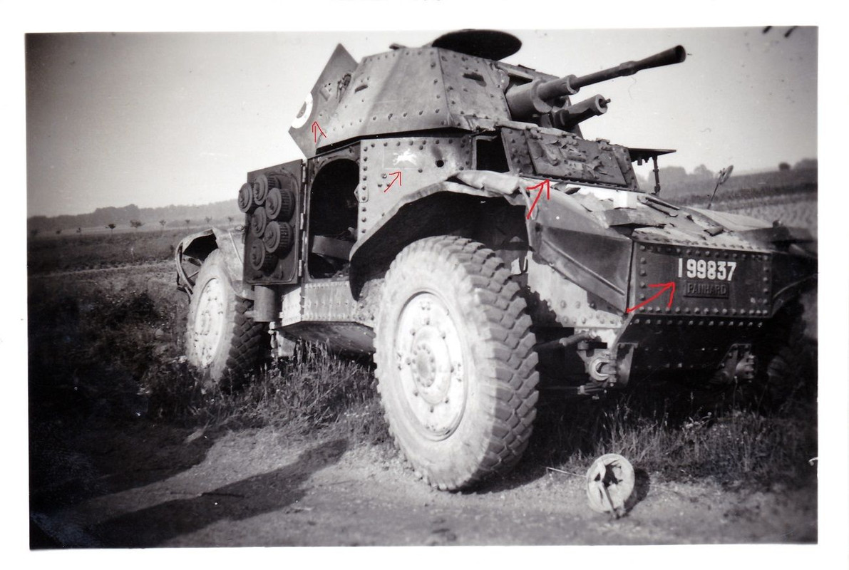 franz Panzer Spähwagen Panhard mit Einheitskennu