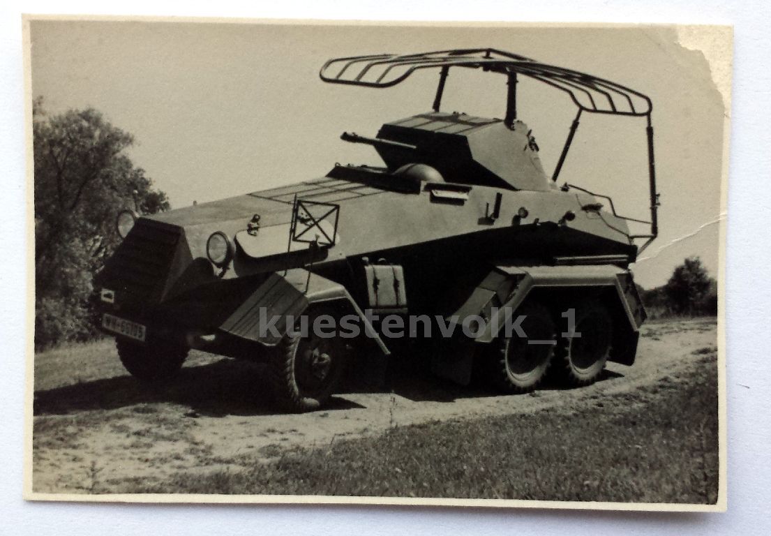 Orig.Foto SdKfz 232 6-Rad Panzerspähwagen Funk K