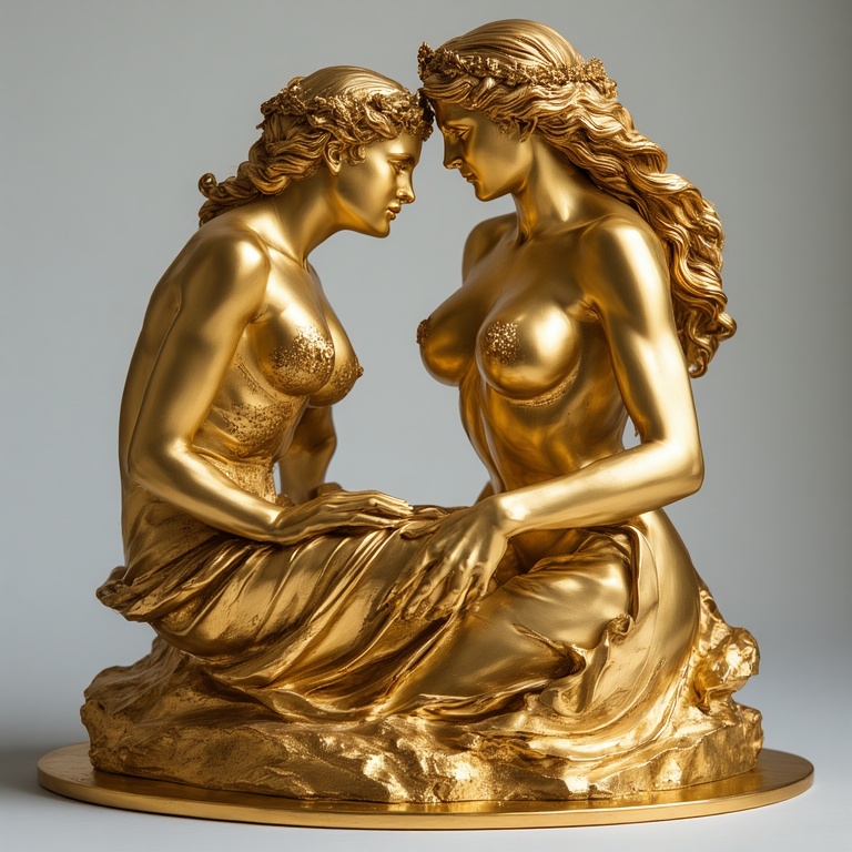 A-Gold-sculpture-naked-nude-fu-9